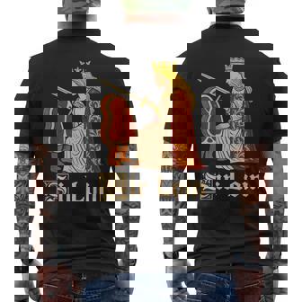 Sir Loin Sirloin Knight Pun Meme Men's T-shirt Back Print | Mazezy