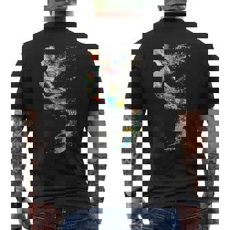 Sirena Colorido Pintura Arte Gráfico Abstracto Motivoir Camiseta Hombre Estampado Espalda - Regaloses