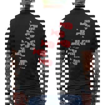 Six Poissons Rouges Animaux De Mer Amusement Estival T-shirt imprimé au dos - Cadeauxyz