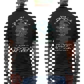 Skydive Parachute For Skydiving Dads Cool Fathers Day Men's T-shirt Back Print - Monsterry