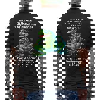 How Do You Sleep At Night Knowing People Don't Like You Frog Men's T-shirt Back Print - Thegiftio