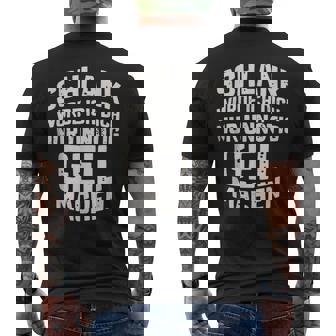 Slim Würde Ich Dich Nur Unnötig Geil Machen T-Shirt mit Rückendruck - Seseable