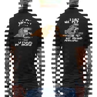 Slogan Humoristique Bulldog Anglaisleeping Not Fast Not Furious T-shirt imprimé au dos - Cadeauxyz