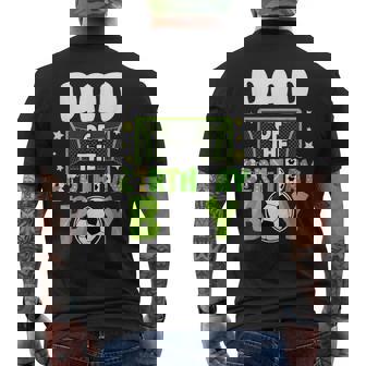 Soccer Dad Birthday Boy Party Soccer Family Matching Men's T-shirt Back Print - Thegiftio