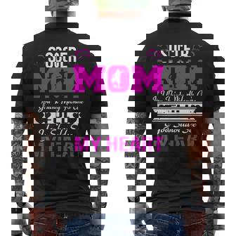 Soccer Mom If You Think My Hands Are Full Heart Full Men's T-shirt Back Print | Mazezy