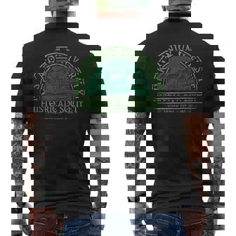 Sociedad Histórica De La Universidad De Miskatonic In Mangas Camiseta Hombre Estampado Espalda - Regaloses