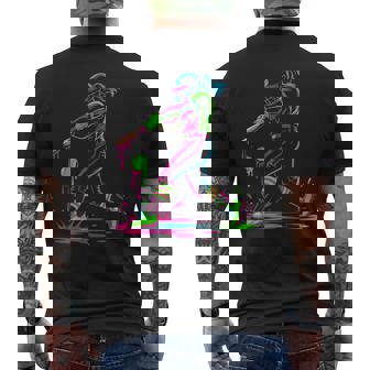 Softball Player Ice Cream Softball Drip Men's T-shirt Back Print - Monsterry