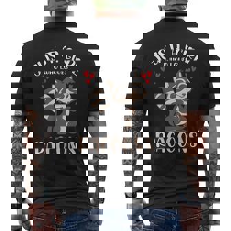 Sólo Una Chica Que Ama Los Mapaches Animal Zoo Mapache Camiseta Hombre Estampado Espalda - Regaloses