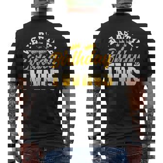 Somos Los Gemelos Del Cumpleaños Celebre Bonito Gemelos Camiseta Hombre Estampado Espalda - Regaloses