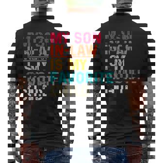 My Son In Law Is My Favorite Child Fathers Day Men's T-shirt Back Print | Mazezy
