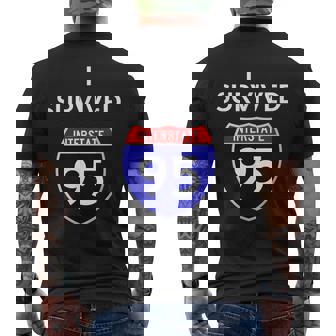 Sonoopravvissuto All'interstate 95 I-95 T-shirt da uomo con stampa posteriore - Novitaregali