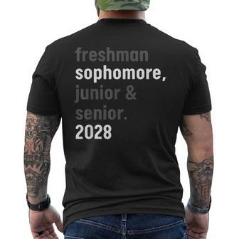 Sophomore Class Of 2028 Back To School High School Men's T-shirt Back Print - Thegiftio UK