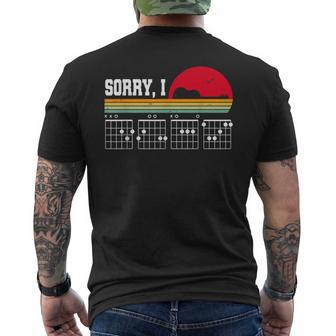 Sorry I Dgaf Hidden Message Guitar Camiseta Hombre Estampado Espalda - Regaloses