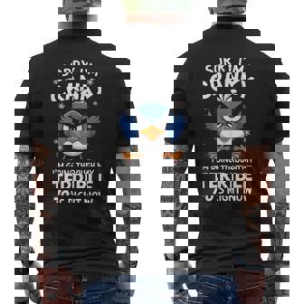 Sorry I'm Cranky I'm Going Through My Terrible 70'S Now Men's T-shirt Back Print | Mazezy