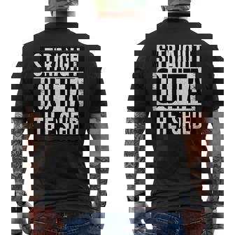 Sortez Directement De L'abri De Jardin T-shirt imprimé au dos - Cadeauxyz