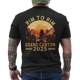 South Rim To North Rim Grand Canyon 2025 Hiking Men's T-shirt Back Print - Thegiftio UK