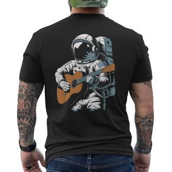 Space Guitar Astronaut Amante De La Música Guitarrista Guitarrista Camiseta Hombre Estampado Espalda - Regaloses