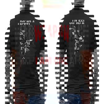 Sparring Regalo Divertente Cintura Nera Karateka Karate T-shirt da uomo con stampa posteriore - Novitaregali