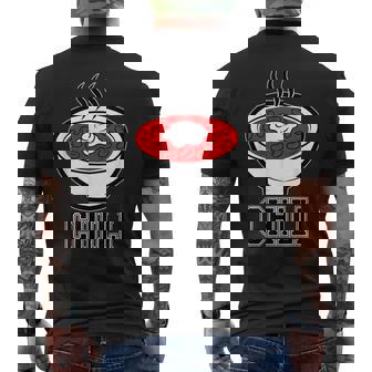 Spicy Red Chili Bowl With Beans Men's T-shirt Back Print - Thegiftio