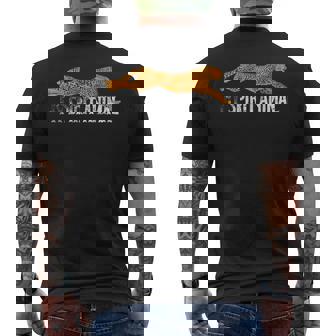Spirit Animal チーターtシャツ ファストアフリカンキャットシルエット メンズTシャツ バックプリント - Kawaiitshirt