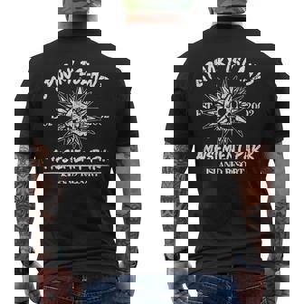 Spooky Island Amusement Park Disco Skull Halloween Men's T-shirt Back Print - Thegiftio UK