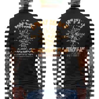 Spooky Island Est 2002 Amusement Park Skull Halloween Men's T-shirt Back Print - Thegiftio UK
