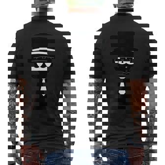 Sprunkiのムーディーブラック メンズTシャツ バックプリント - Kawaiitshirt