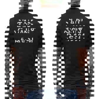 Stand Against Racism 反人種差別主義 メンズTシャツ バックプリント - Kawaiitshirt