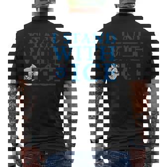 I Stand With Ice Men's T-shirt Back Print - Thegiftio UK