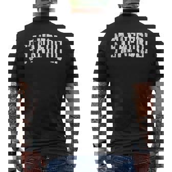 Stanford California Ca ビンテージ アスレチック スポーツデザイン メンズTシャツ バックプリント - Kawaiitshirt