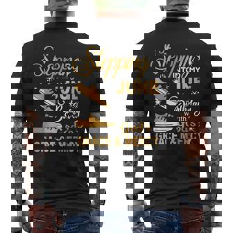 Stepping Into My June Birthday With God's Grace & Mercy Men's T-shirt Back Print - Thegiftio