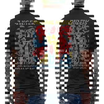 Stop Makingensee おしゃべりヘッド レトロ 面白いデザイン メンズTシャツ バックプリント - Kawaiitshirt