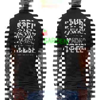 I Stopped Growing My Garden Back To School Gamer Men's T-shirt Back Print - Thegiftio