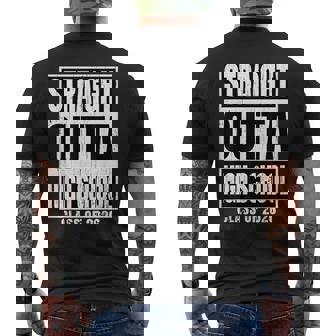 Straight Outta High School Class Of 2026 Senior Graduation Men's T-shirt Back Print - Monsterry