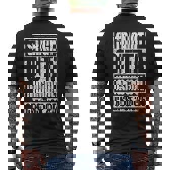 Straight Outta High School Graduation Class Of 2025 Grad Men's T-shirt Back Print | Mazezy