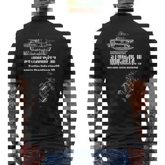 Sturmgeschutz Iiitug3ドイツ軍wehrmacht突撃砲 メンズTシャツ バックプリント - Kawaiitshirt