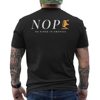 Subtle No Kings Men's T-shirt Back Print - Thegiftio UK