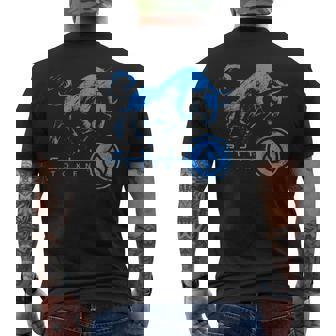 Suiコイン暗号ブルランhodlブロックチェーンで億万長者になる メンズTシャツ バックプリント - Kawaiitshirt