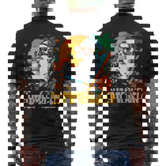 Summerween Ghost Halloween Summer Beach Vibes Men's T-shirt Back Print | Mazezy
