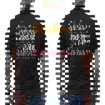 Sunshine Mix With A Little Hurricane 面白い皮肉な引用 メンズTシャツ バックプリント - Kawaiitshirt