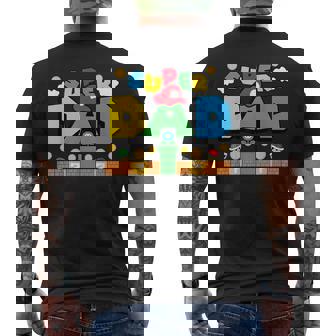 Super Gamer Dad Family Matching For Fathers Day Men's T-shirt Back Print | Mazezy