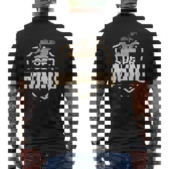 Super Manu Humour Cadeau Prénom Personnalisé Homme T-shirt imprimé au dos - Cadeauxyz