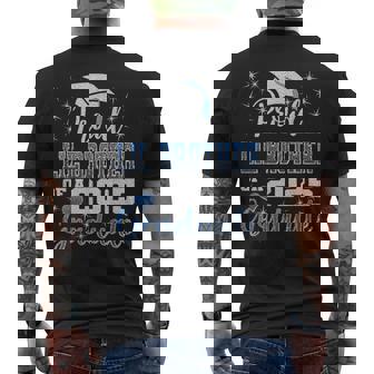 Super Proud Little Brother Of 2025 Graduate Awesome Family Men's T-shirt Back Print - Thegiftio