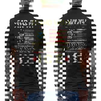 I Support Ice Vintage Ice Enjoy Deportation Men's T-shirt Back Print - Thegiftio