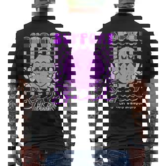 Support Squad Lupus Awareness Warrior Fighter Purple Ribbon Men's T-shirt Back Print - Thegiftio UK