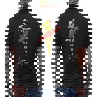 Surfs Up トロピカルブロンドサーファーガール メンズTシャツ バックプリント - Kawaiitshirt