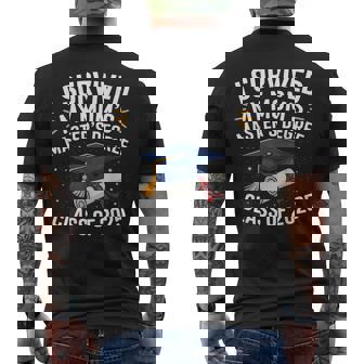 I Survived My Moms Masters Degree Class Of 2025 Mastered It Men's T-shirt Back Print - Thegiftio UK