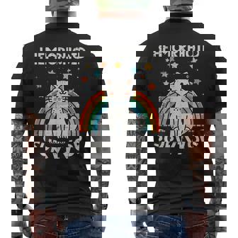 Survivor Cat Cringe Weird Adult Humor Inappropriate Men's T-shirt Back Print - Thegiftio UK