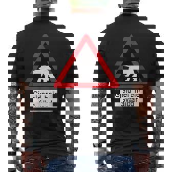 Svalbard Polar Bearign メンズTシャツ バックプリント - Kawaiitshirt