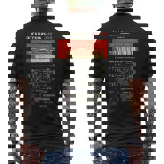 Synthesizer アナログロシアビンテージシンセテクノ酸腐敗 メンズTシャツ バックプリント - Kawaiitshirt